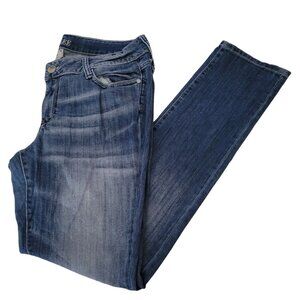 Decree Super Skinny Jeans Womens Size 15 Mid Rise Dark Wash Denim Juniors